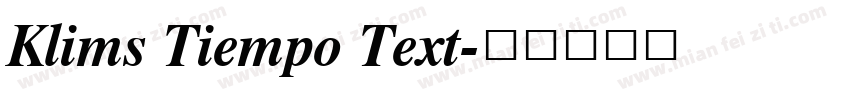 Klims Tiempo Text字体转换